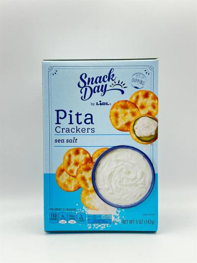 SNACK DAY PITA CRACKERS SEA SALT 142G