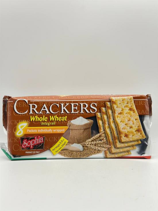 SOPHIA CRACKERS WHOLE WHEAT INTEGRALI 250G