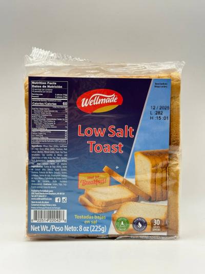 Wellmade Low Salt Toast 225g