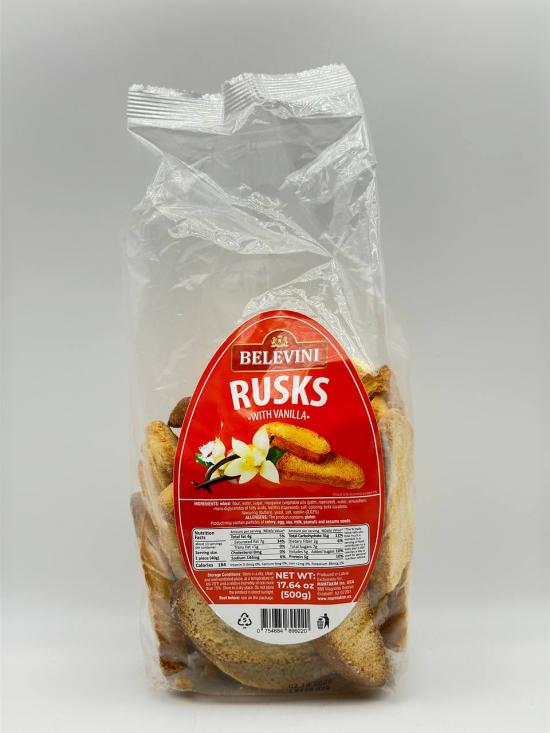 BELEVINI RUSKS WITH VANILLA 500G