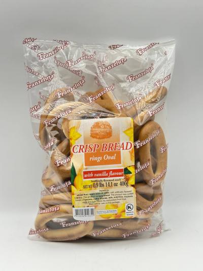 CRISP BREAD RING OVAL WITH VANILLA FLAV 400G