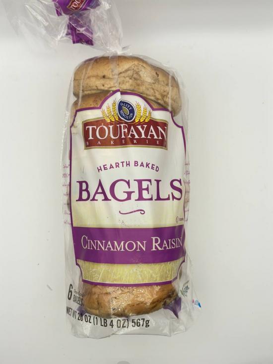 Toufayan Cinnamon Bagels 567G