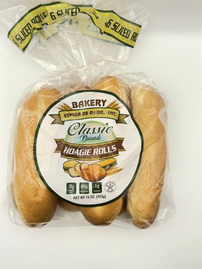 BAKERY CLASSIC BREAD HOAGIE ROLLS 453G