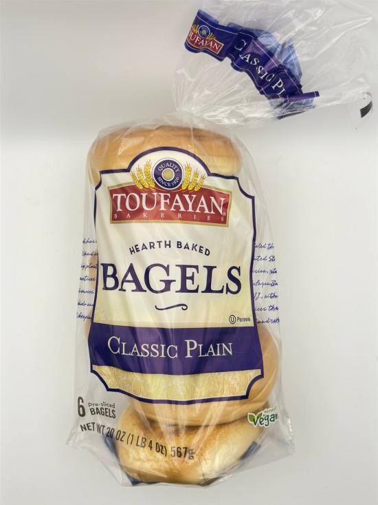 Toufayan Bagels Classic plain 567g