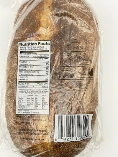 Light Rye Bread 680G