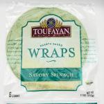 Toufayan Wraps Spinach 312G