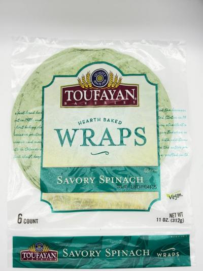 Toufayan Wraps Spinach 312G