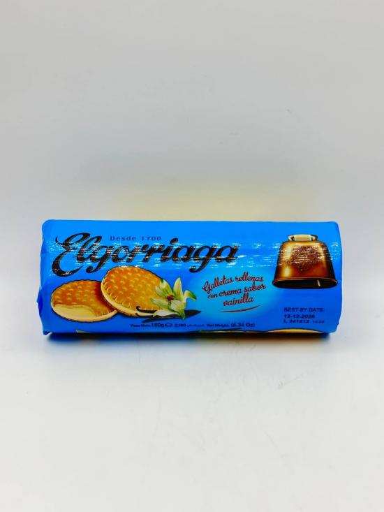 ELGORRIAGA VANILLA FLAV CREAM BISCUITS 180G