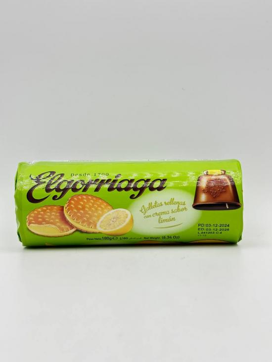 ELGORRIAGA LEMON FLAV ILLED BISCUITS 180G