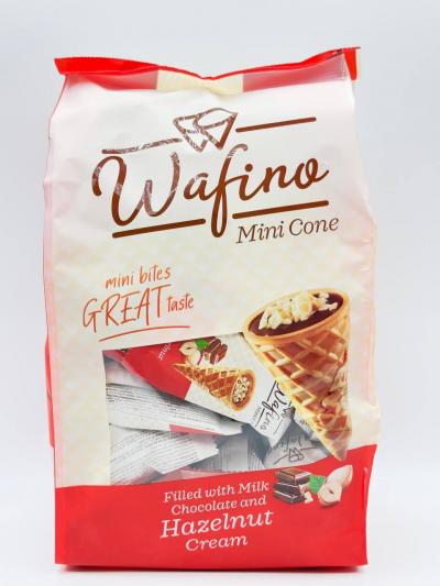 WAFINA MINI CONE HAZELNUT CREAM FILLED WITH MILK CHOCOLATE