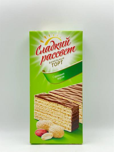 Wafers with peanut cream Cladkiy Rassvet 220g