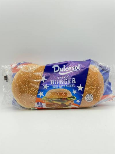 DULCESOL BURGER BUNS WITH SESAME 300G