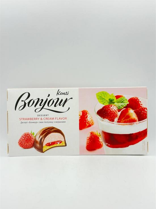 KONTI BONJOUR DESSERT STRAWBERRRY & CREAM CHOCOLATE 232G