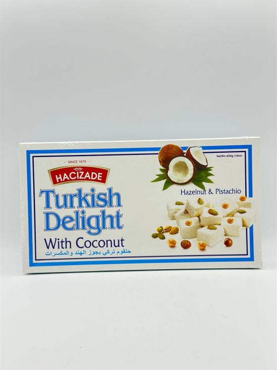 HACIZADE TURKISH DELIGHT WITH COCONUT 454G