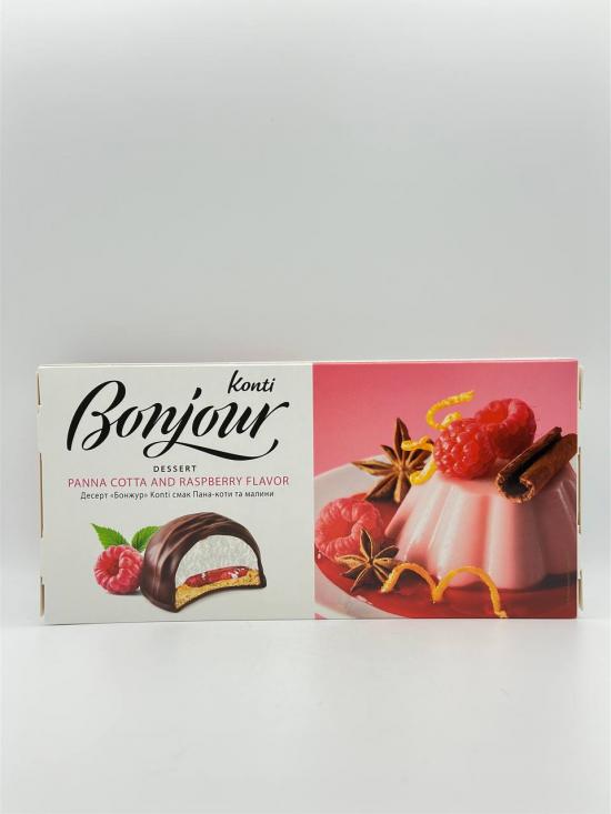 KONTI BONJOUR DESSERT PANNA COTTA & RASPBERRY FLAV 232G