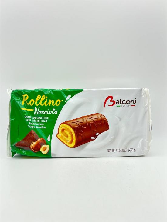 BALCONI ROLLINO FILLED WITH HAZELNUT CREAM 222G