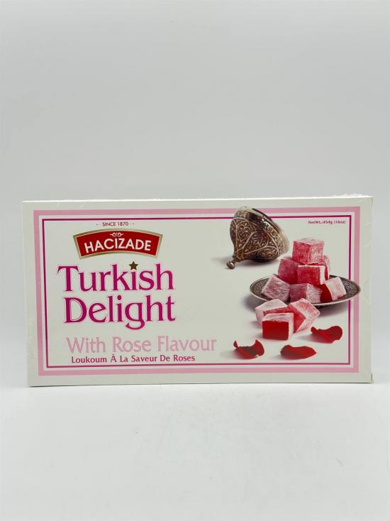 HACIZADE TURKISH DELIGHT WITH ROSE FLAV 454G