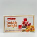 HACIZADE TURKISH DELIGHT ALMOND , HONEY & APRICOT 454G