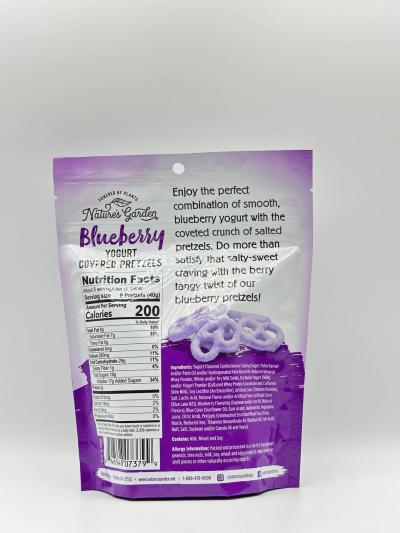 NATURES GARDEN BLUEBERRY YOGURT COVERED PRETZELS 198G