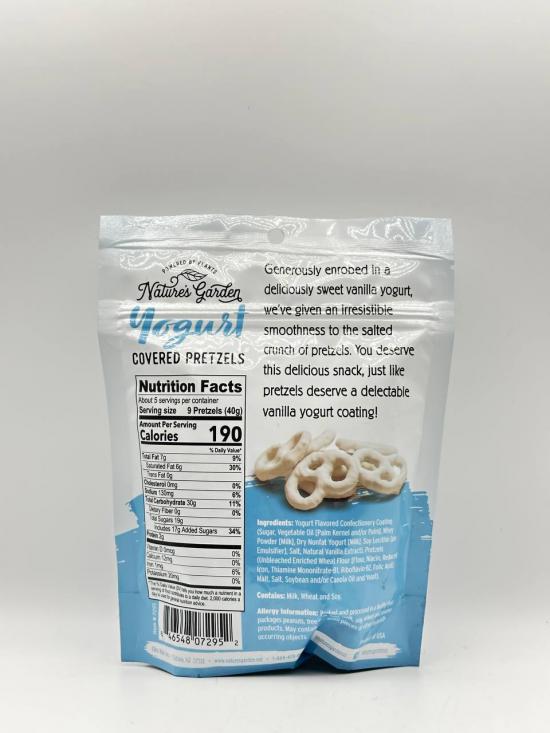 NATURES GARDEN YOGURT COVERED PRETZELS 198G