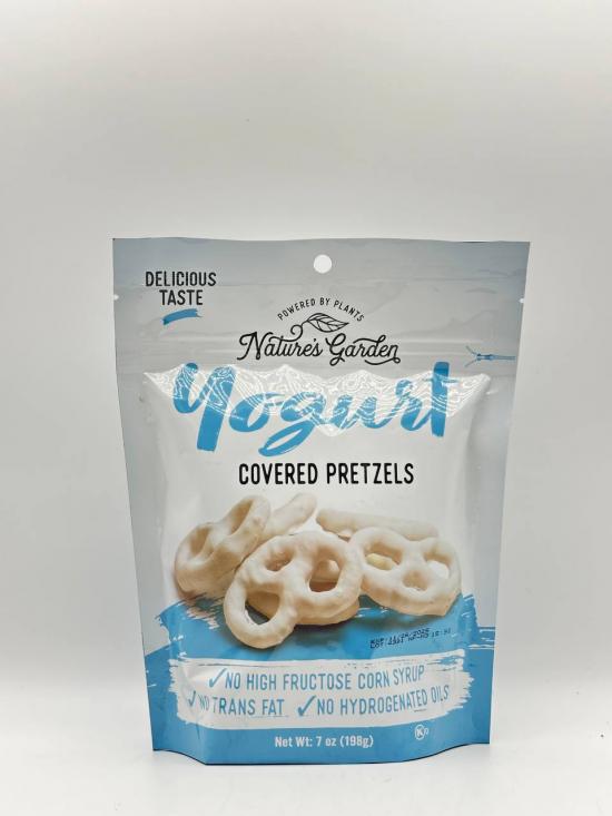 NATURES GARDEN YOGURT COVERED PRETZELS 198G