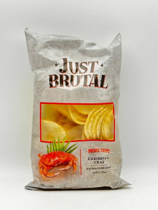 JUST BRUTAL POTATO CHIPS CARIBBEAN CRAB 85G