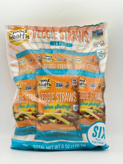 VEGGIE STRAWS SEA & SALTED  170.1g  x6pc