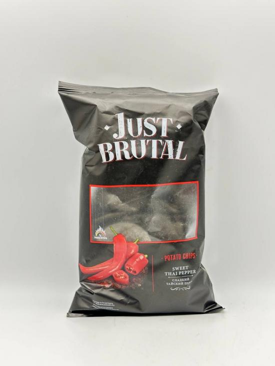 JUST BRUTAL POTATO CHIPS SWEET THAI PEPPER 85G