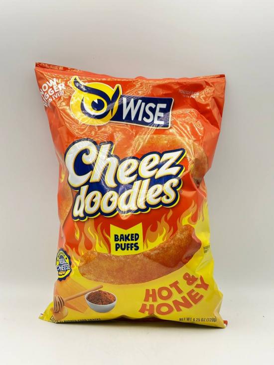 Wise Cheez Doodles Baked Puffs Hot & Honey 120g