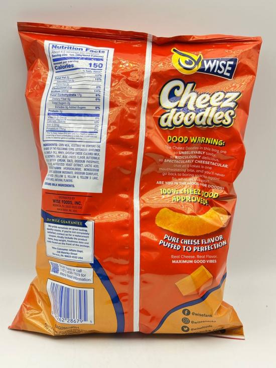 Wise Cheez Doodles Baked Puffs Cheddar 120g