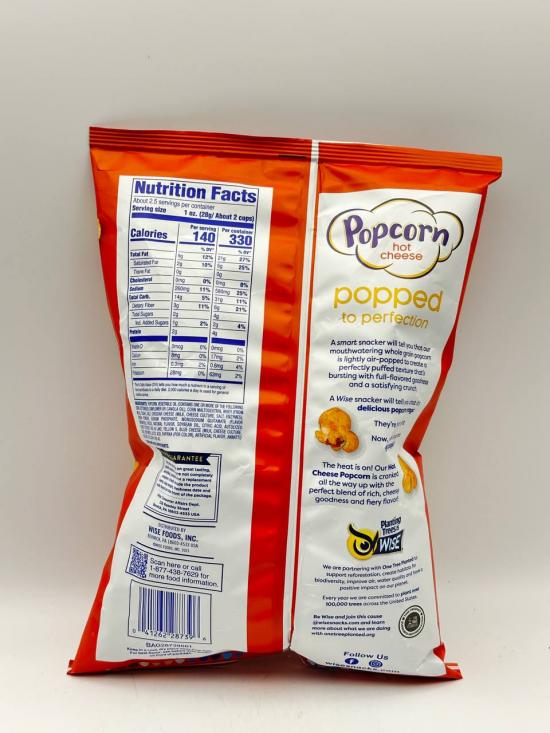 Wise Popcorn Hot Cheese 63g