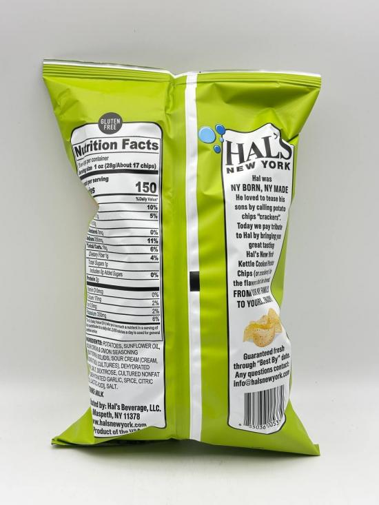 HAL'S New York Kettle Chips Sour Cream & Onion 141g