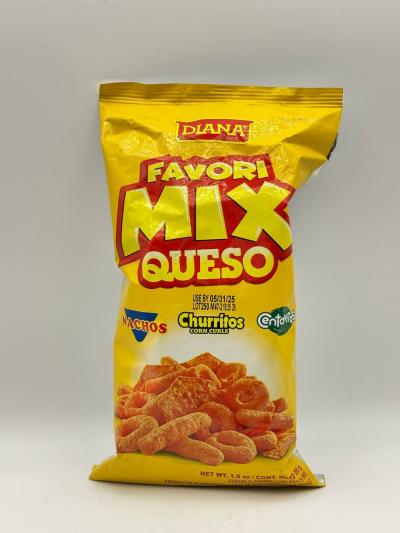 Diana Favori Mix Queso Churritos Corn Curls 55g